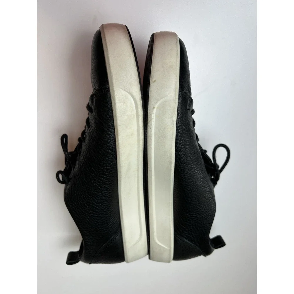 ECCO Women's Soft Leather  Sneaker  Black Size 9 US / 40 EU Extra Width
